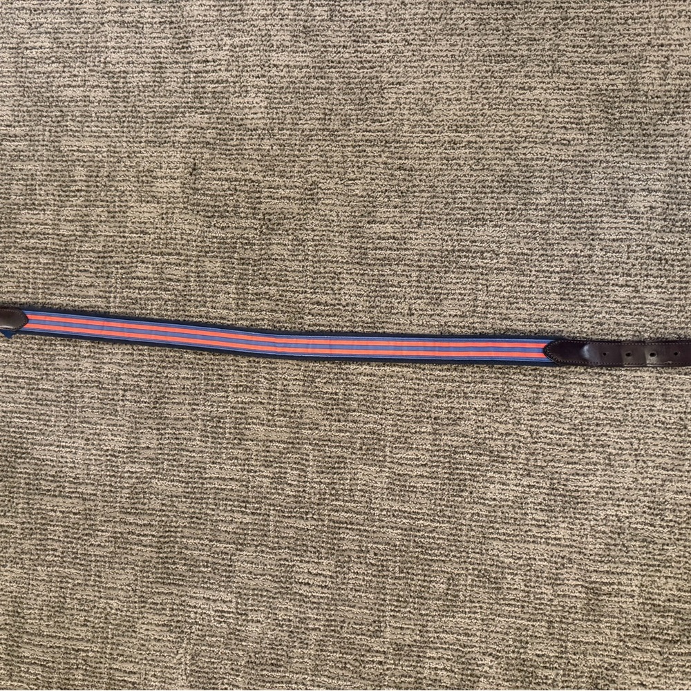 Vineyard Vines Navy and Brown Belt